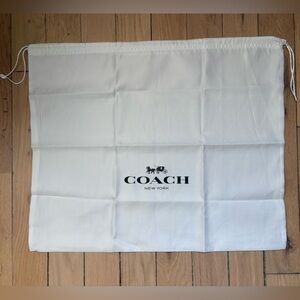 Coach White Silk Dust Bag